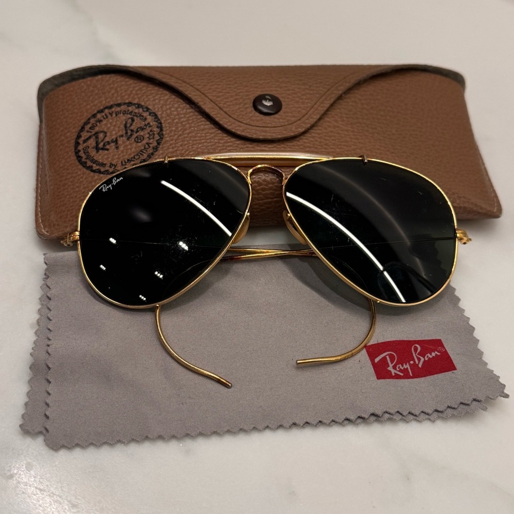 Ray-Ban Gold Frame Original Aviator Sunglasses